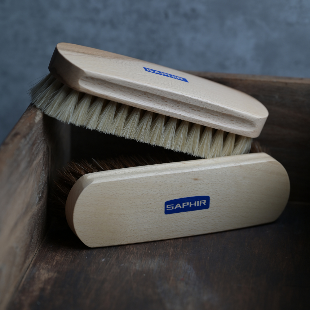 Saphir Beauté Du Cuir Horse Hair Brush (18cm)