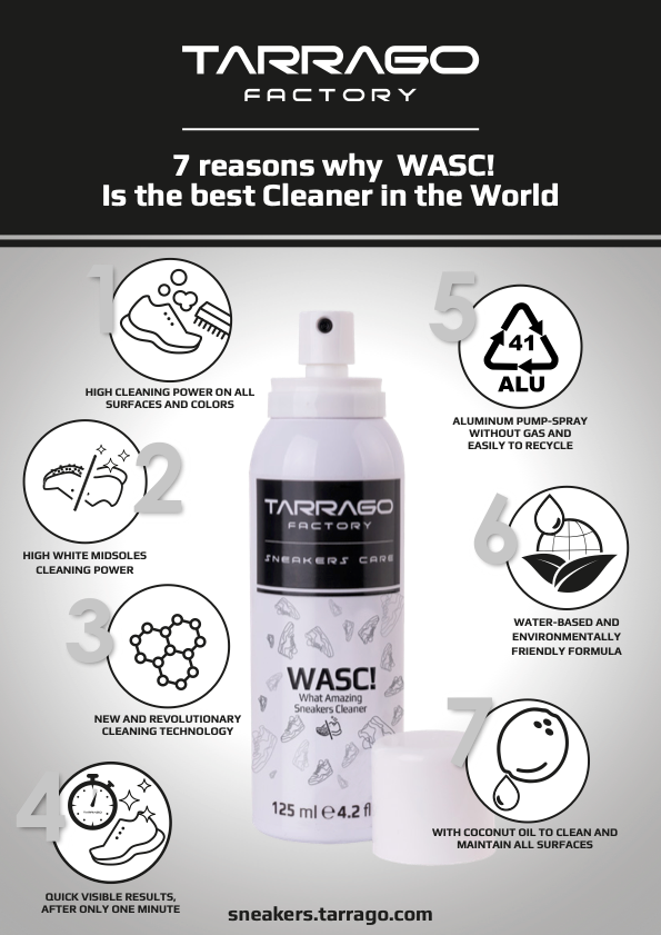 Tarrago Sneakers Care WASC! What Amazing Sneakers Cleaner